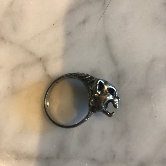 Saint Laurent Paris Men’s Panther Angry Cat Ring - Picture 3 of 6